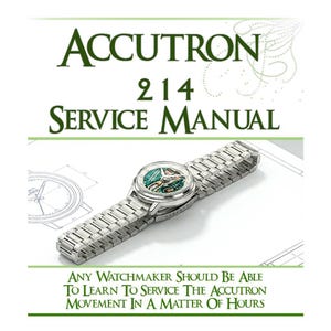 Manuale di assistenza per il movimento Bulova ACCUTRON 214, 39 pagine, lettura passo passo sul tuo iPad o tablet, download immediato
