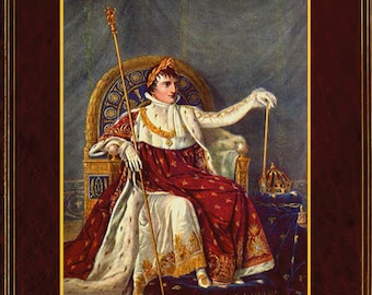 NAPOLEON BONAPARTE ~ Rare ILLUSTRATED Book about The French Emperor His Life and Military Campaigns 141 Pages Printable Instant Download