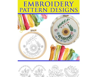 Rare 400 HAND EMBROIDERY PATTERN Designs Book 79 Pages of Embroiderers Pattern Designs Printable For All Crafting Projects Instant Download