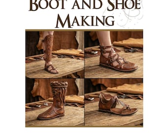 Illustrated How To Book on Medieval Handcrafted Leather Boot and Shoe Making with 60 BOOT and SHOE PATTERNS  Instant Download - Top Reviews