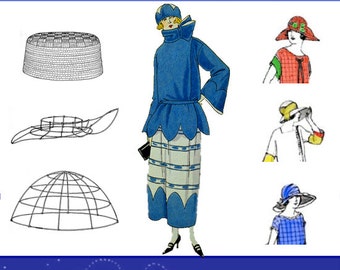 How To Make Your Own ART DECO HATS Including Making Hand Made Flowers Teach Yourself The Art of Millinery Instant Download