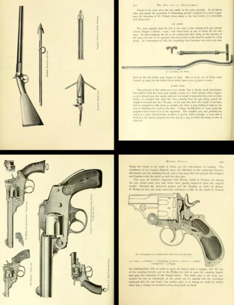 ILLUSTRATED HISTORY of the GUN Rare Book About the Development Etsy