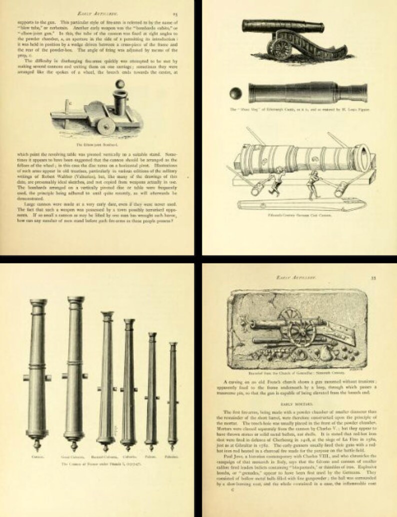 ILLUSTRATED HISTORY of the GUN Rare Book About the Development Etsy