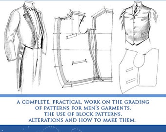 The AMERICAN PATTERN GRADER Design Your Own Mens Clothes Alterations Grading Sewing Patterns 178 Pages Printable Instant Download