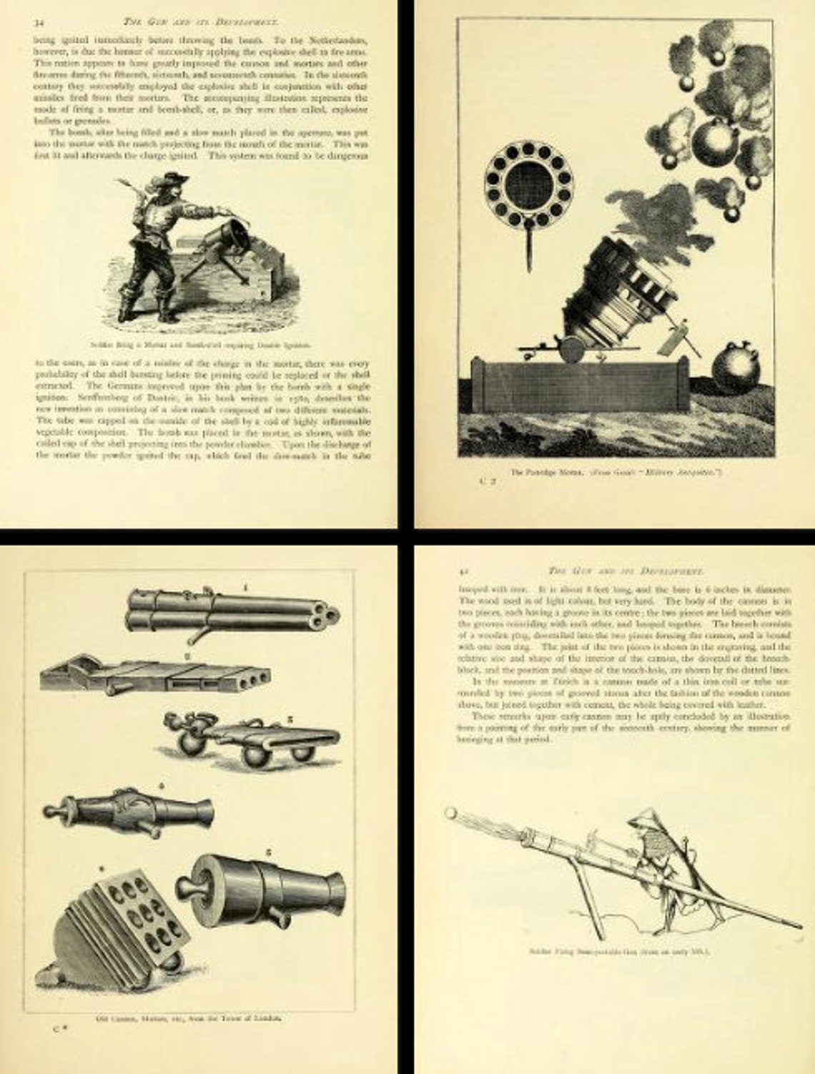 ILLUSTRATED HISTORY of the GUN Rare Book About the Development Etsy