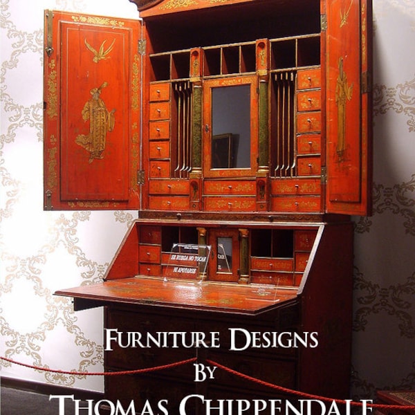 THOMAS CHIPPENDALE Der Herr und Schreiner Direktor 369 Seiten KOMPLETTE Illustrierte Designs Printable Instant Download