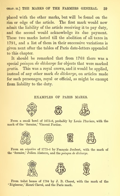 FRENCH GOLDSMITHS Makers and Marks From 1672 RARE Reference - Etsy UK