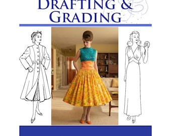 45 Sewing Dress Patterns from 1960s PATTERN DRAFTING and GRADING Book Design Stunning Outfits 157 pgs Printable Top Reviews Instant Download
