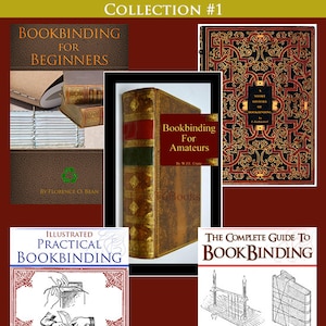 Neue Sammlung von 5 x TOP verkaufende RARE BUCHBINDUNG Bücher ~ praktischer Techniken Techniken mit Illustrationen druckbar sofort zum Download