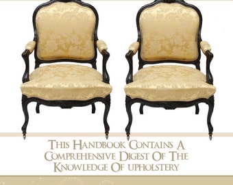 Learn How To Upholster Antique Furniture Rare illustrated Book Teaches All You Need To Know 158 Pages Printable Instant Download