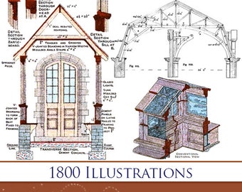 CARPENTRY and JOINERY Rare Practical Guide over 1800 ILLUSTRATIONS 584 pgs All You Need To Know Read on Your iPad or Tablet Instant Download