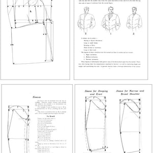 Design Your Own Clothes Mens TAILORING and TUXEDO PATTERNS Formal Wear ...