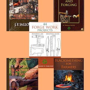 New Collection of 5 x Top Selling BLACKSMITHING Books ~ Illustrated Tutorials and Projects with Instructions on Techniques  Instant Download