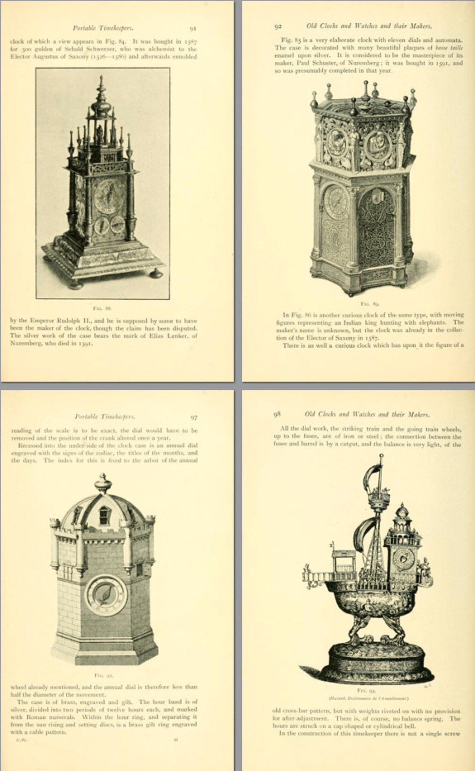 The HISTORY of CLOCKS and WATCHES 400 Illustrations 8000 Etsy