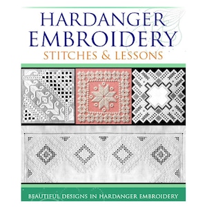 Broderie HARDANGER Points et leçons de fil dessinés Modèles de conception Instructions Livre tutoriel illustré rare Téléchargement instantané