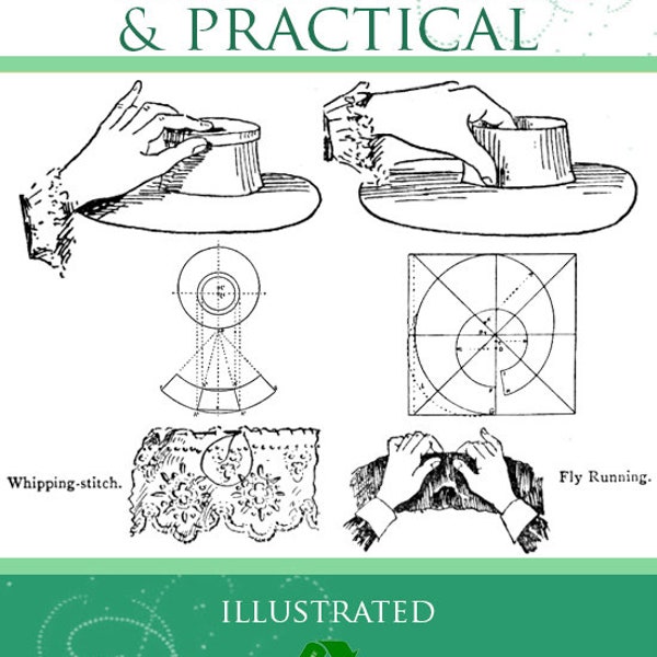 MILLINERY ~ THEORETICAL and PRACTICAL Illustrated Simple and Concise Instructions For Mastering The Art of Millinery 163pgs Instant Download