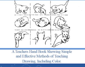 Dessin d'Augsbourg ~ Un manuel de l'enseignant sur la façon d'enseigner le dessin Méthodes simples et efficaces 186pgs Illustré Téléchargement instantané imprimable