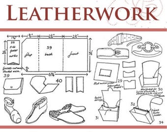 EASY To MAKE LEATHERWORK How To Make Leather Goods - Designs ~ Patterns ~ Instructions Printable or Read on Your Tablet - Instant Download