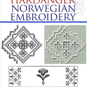 HARDANGER NORWEGIAN EMBROIDERY Drawn Thread Work Designs Stitches Instructions Rare illustrated Tutorial Book Printable Instant Download