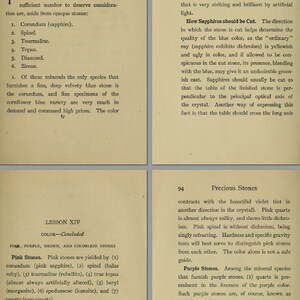 The Illustrated Text Book of GEMSTONES for JEWELERS Rare Gems Book 330