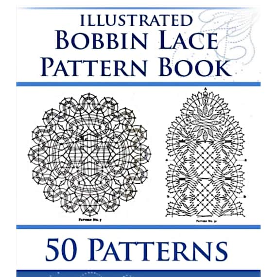 50 VICTORIAN LACE PATTERNS in this Rare How To Make Bobbin Lace Pattern Book Illustrated 287 Pages Instructions Printable - Instant Download