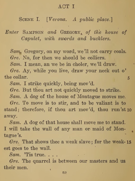 What Does A Dog Of The House Of Montague Moves Me Mean