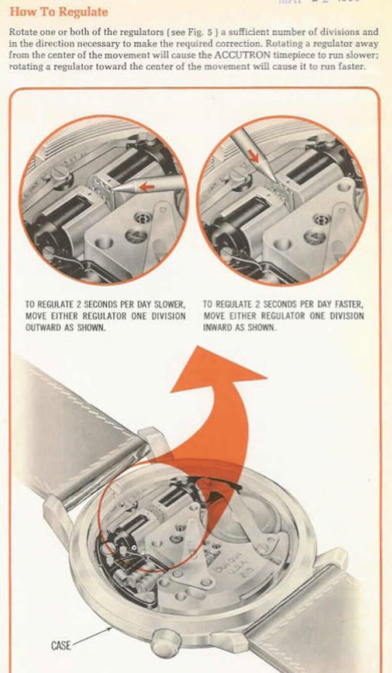 Bulova ACCUTRON 218 Movement SERVICE MANUAL 51 Pages Step By Etsy France