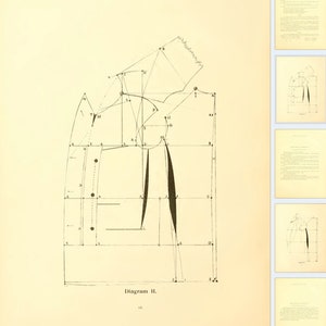 35 Victorian Diagram Sewing Patterns From the AMERICAN MENS GARMENTS ...