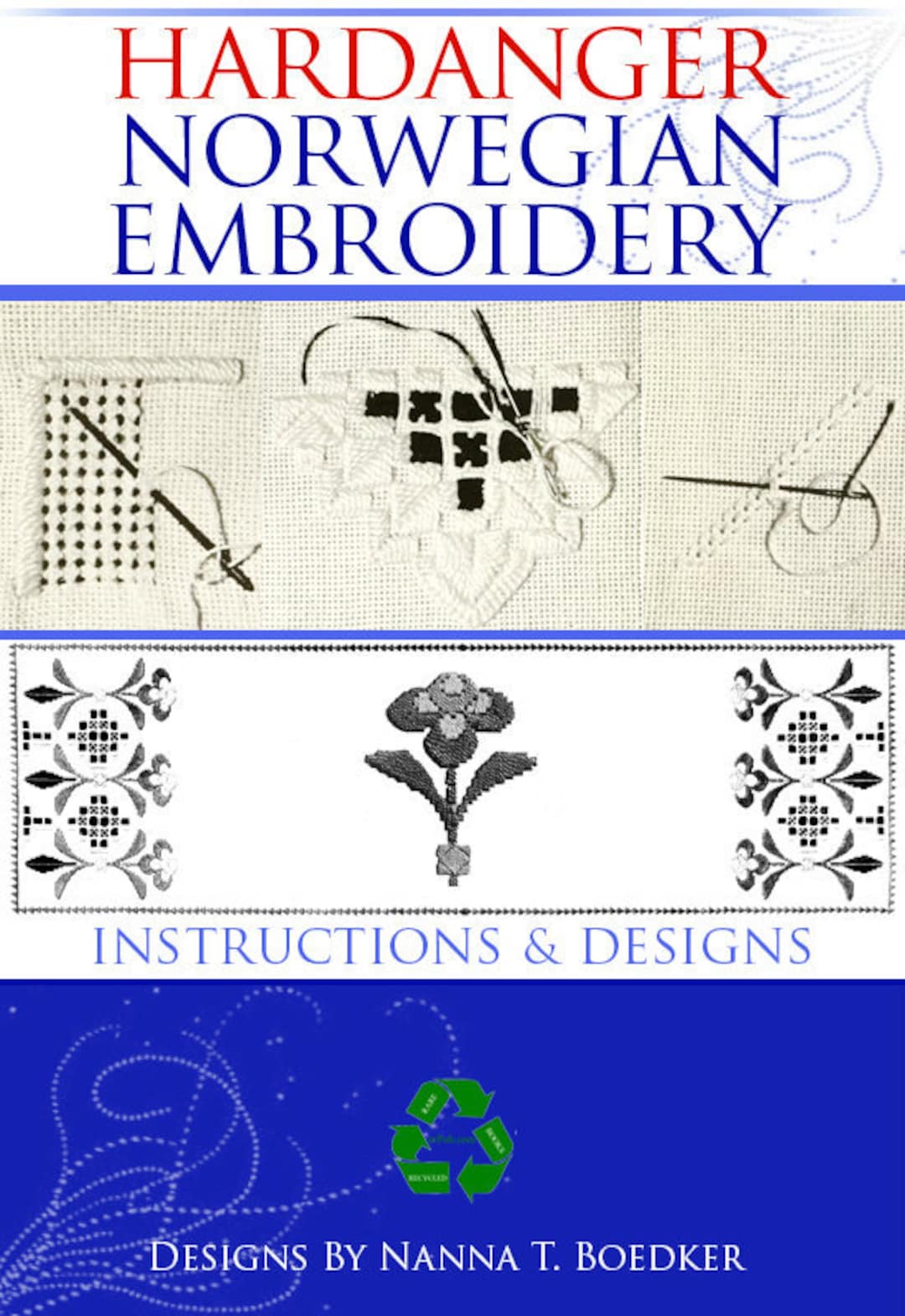 HARDANGER NORWEGIAN EMBROIDERY Drawn Thread Work Designs Stitches ...