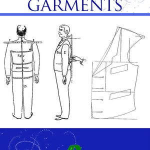 How To Draft GENTLEMEN&#39;S GARMENTS Design Your Own Victorian Mens Clothes Sewing PATTERNS and Instructions 48pages Printable Instant Download