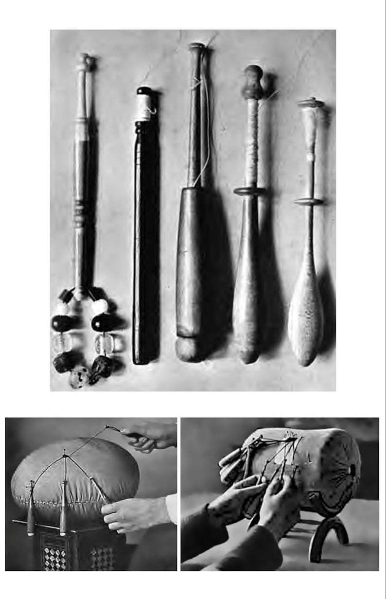 May include: Five different types of wooden bobbins used for hand spinning yarn. The bobbins are arranged in a row from left to right. The bobbins are made of different types of wood and have different designs. The bobbins are used to hold the yarn as it is spun.