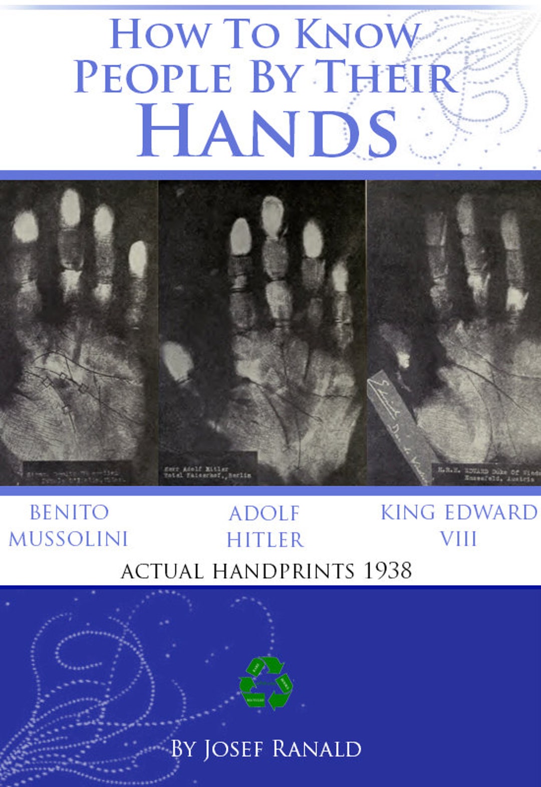 手相で人を知る方法 1938年版 有名人の手相と分析 手相の科学 149