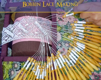 How To MAKE LACE Bobbin Lace Making 97 Pages Instructions Plus 12 Printable PATTERNS - Instant Download - See Reviews