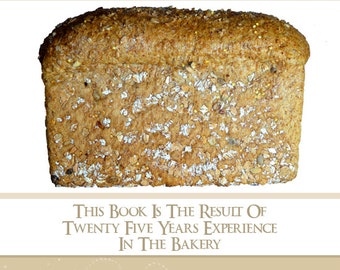 May include: A book titled "Cake and Bread Baker: A Practical Guide for the" with a close-up image of a loaf of bread with seeds on top. The book cover also includes the text "This book is the result of twenty five years experience in the bakery" and the author's name "C. W. Schlumpf".