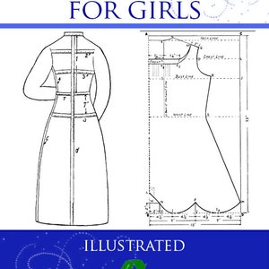 Wie man Kleidung für Mädchen macht Illustrierte viktorianische Kostüme Chemises Blusen Korsetts Schürzen 255pg Printable Instant Download