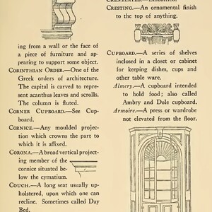 The FURNITURE COLLECTORS GLOSSARY Rare Old Book 57 Pages Printable or Read on Your iPad or Tablet Instant Download image 4