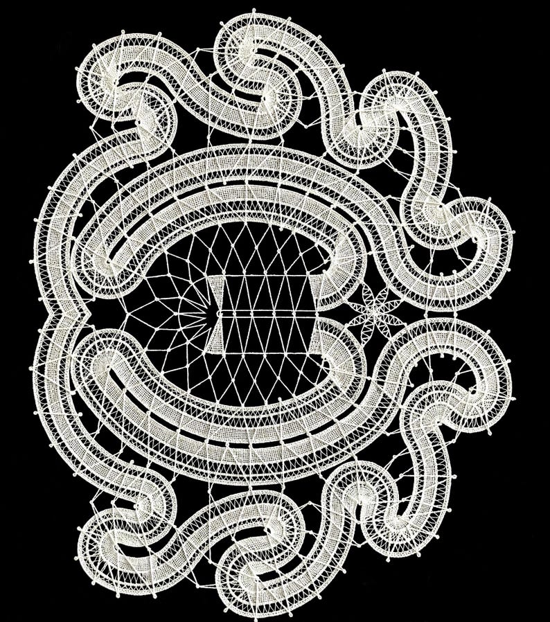 50 VICTORIAN LACE PATTERNS in this Rare How To Make Bobbin Lace Pattern Book Illustrated 287 Pages Instructions Printable - Instant Download image 3