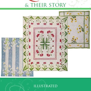 How To Make QUILTS and Their Story All You Need For Decorative Quilting Illustrated Tutorial Book 270 pages Printable Instant Download