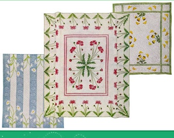 How To Make QUILTS and Their Story All You Need For Decorative Quilting Illustrated Tutorial Book 270 pages Printable Instant Download