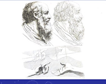RARE 1762 Book The ART of DRAWING For Artists 100 Pages of Illustrations of Faces, Heads, Hands, Feet, Nature, Printable Instant Download