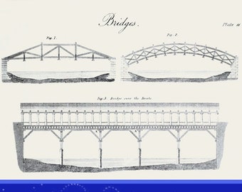 Victorian CARPENTRY and JOINERY Atlas Rare 1878 Book of ILLUSTRATIONS on Bridges ~ Windsor Castle ~ Houses 47pgs Printable Instant Download