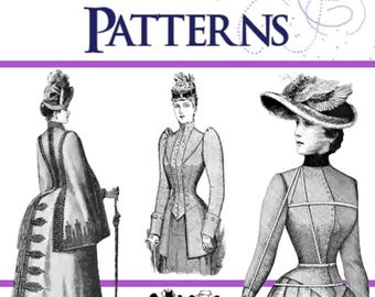 11 Viktorianische Damen KLEID SCHNITTMUSTER Entwerfen Sie Ihre eigenen Theaterkostüme und Outfits für Schneiderinnen 47 Seiten Printable Sofortiger Download
