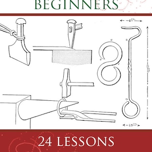 METAL WORKING For BEGINNERS 24 Illustrated Lessons on all Aspects of Metalwork 175 Pages Printable or Read on Your Tablet Instant Download