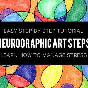神経グラフィックアートのステップ ストレスを軽減し、創造性を刺激する方法を学ぶには、この印刷可能な簡単なステップバイステップのチュートリアルをすぐにダウンロードしてください