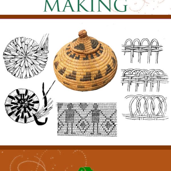 The ILLUSTRATED Guide To BASKET MAKING Indian Raffia Baskets with 106 Working Designs Read on Your iPad or Tablet Instant Download