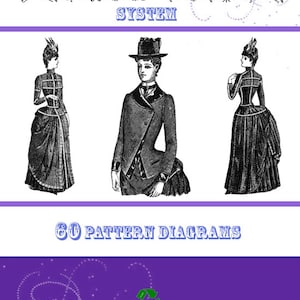 The FRENCH TAILOR SYSTEM Instruction Book on How To Design Victorian Dresses Printable or Read on Your iPad or Tablet Instant Download