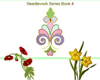EMBROIDERY LACE MAKING and Needlework Book 4 with 61 Patterns including 72 Illustrations 139 pages Instant Download