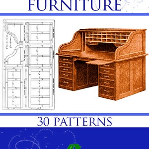 How To Make MISSION FURNITURE Rare illustrated Book with 30 PATTERNS Instructions 119pgs Printable or Read on Your Tablet Instant Download image 1