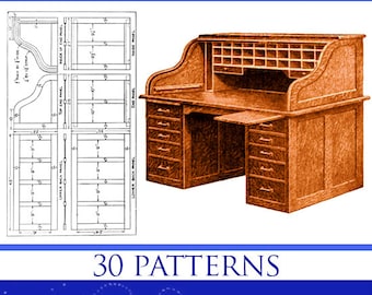 How To Make MISSION FURNITURE Rare illustrated Book with 30 PATTERNS + Instructions 119pgs Printable or Read on Your Tablet Instant Download