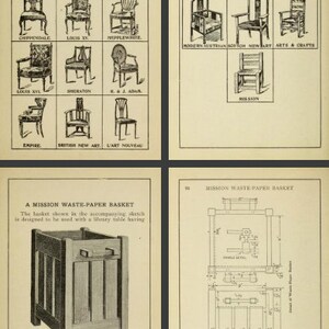 How To Make MISSION FURNITURE Rare illustrated Book with 30 PATTERNS Instructions 119pgs Printable or Read on Your Tablet Instant Download image 5